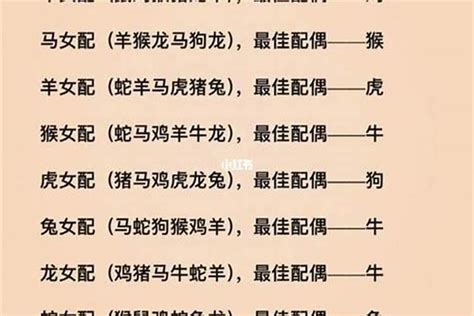 1960生肖配對|最准的12生肖配对表，史上最全生肖婚配